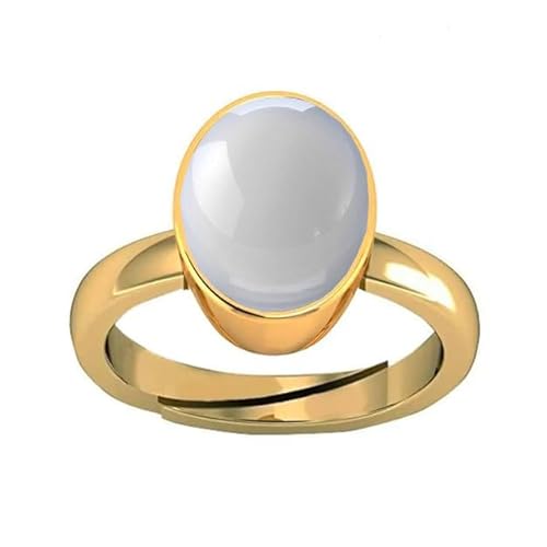 EVERYTHING GEMS 10.25 Ratti 9.95 Karat Precious Original Mondstein Edelstein Zertifiziert Unbeheizt Unbehandelt A+ Qualität Natürlicher Regenbogen-Mondstein Vergoldeter Ring, Vergoldet, Mondstein EVERYTHING GEMS 10.25 Ratti 9.95 Karat Precious Original Mondstein Edelstein Zertifiziert Unbeheizt Unbehandelt A+ Qualität Natürlicher Regenbogen-Mondstein Vergoldeter Ring, Vergoldet, Mondstein von EVERYTHING GEMS