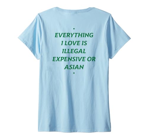 Damen Everything I Love is ... Asian X Only Love Date Fans - Back T-Shirt mit V-Ausschnitt Damen Everything I Love is ... Asian X Only Love Date Fans - Back T-Shirt mit V-Ausschnitt von EVERYTHING I LOVE IS ... ASIAN. - Asia Love