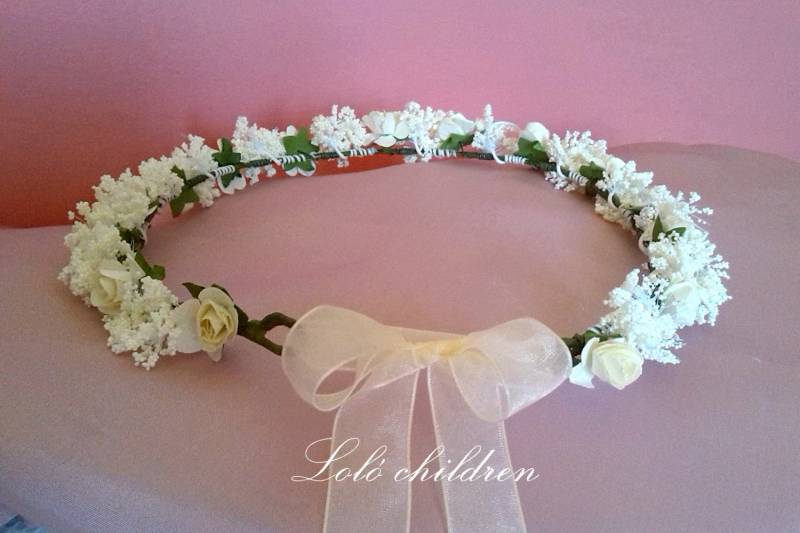 Blumenkrone „Alma" - Hochzeit, Erstkommunion, Mitgift Oder Andere Anlässe Blumenkrone „Alma" - Hochzeit, Erstkommunion, Mitgift Oder Andere Anlässe von EVESLOLO
