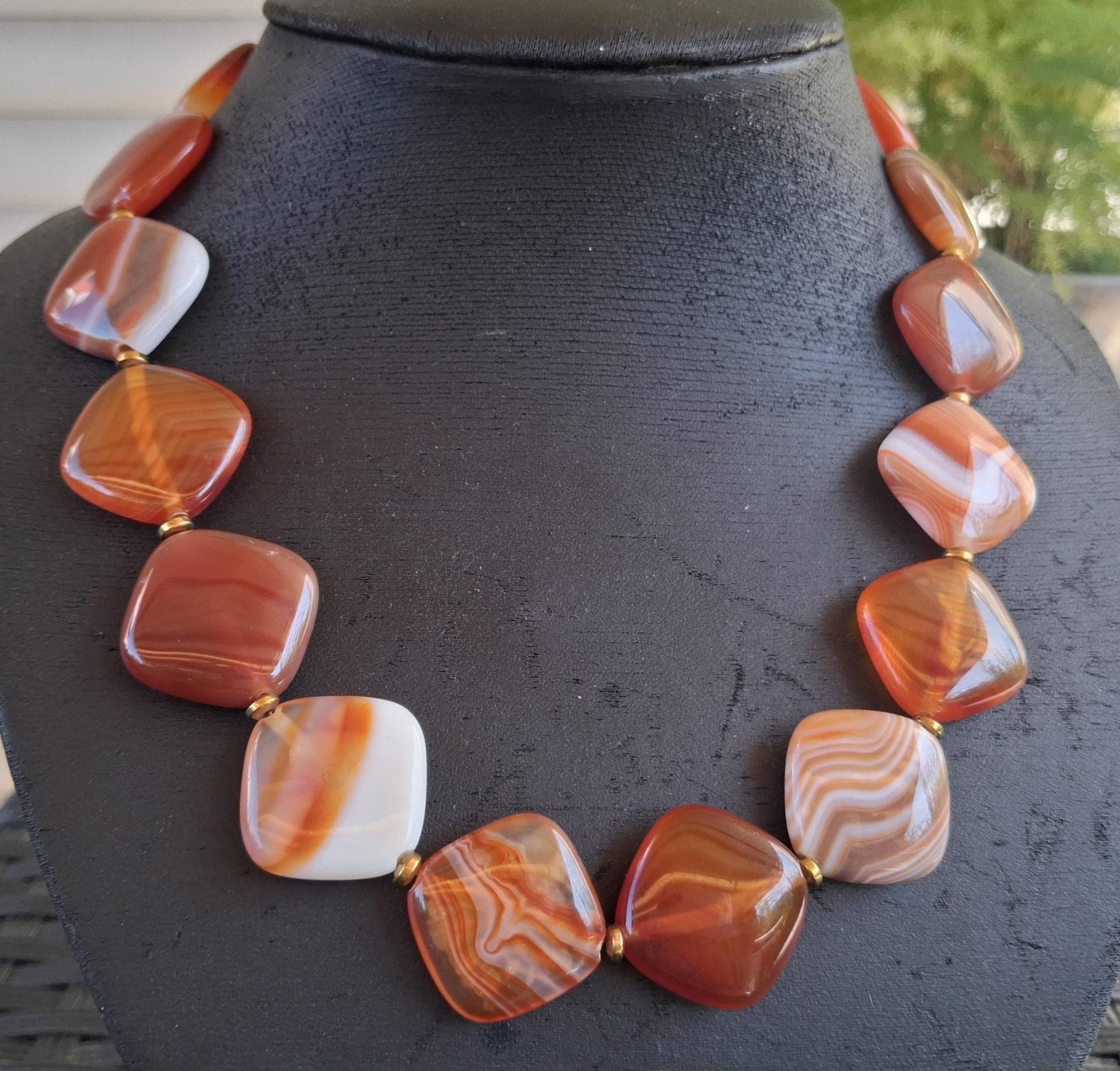 Achat Kette Achat Kette von EVEdelsteinschmuck