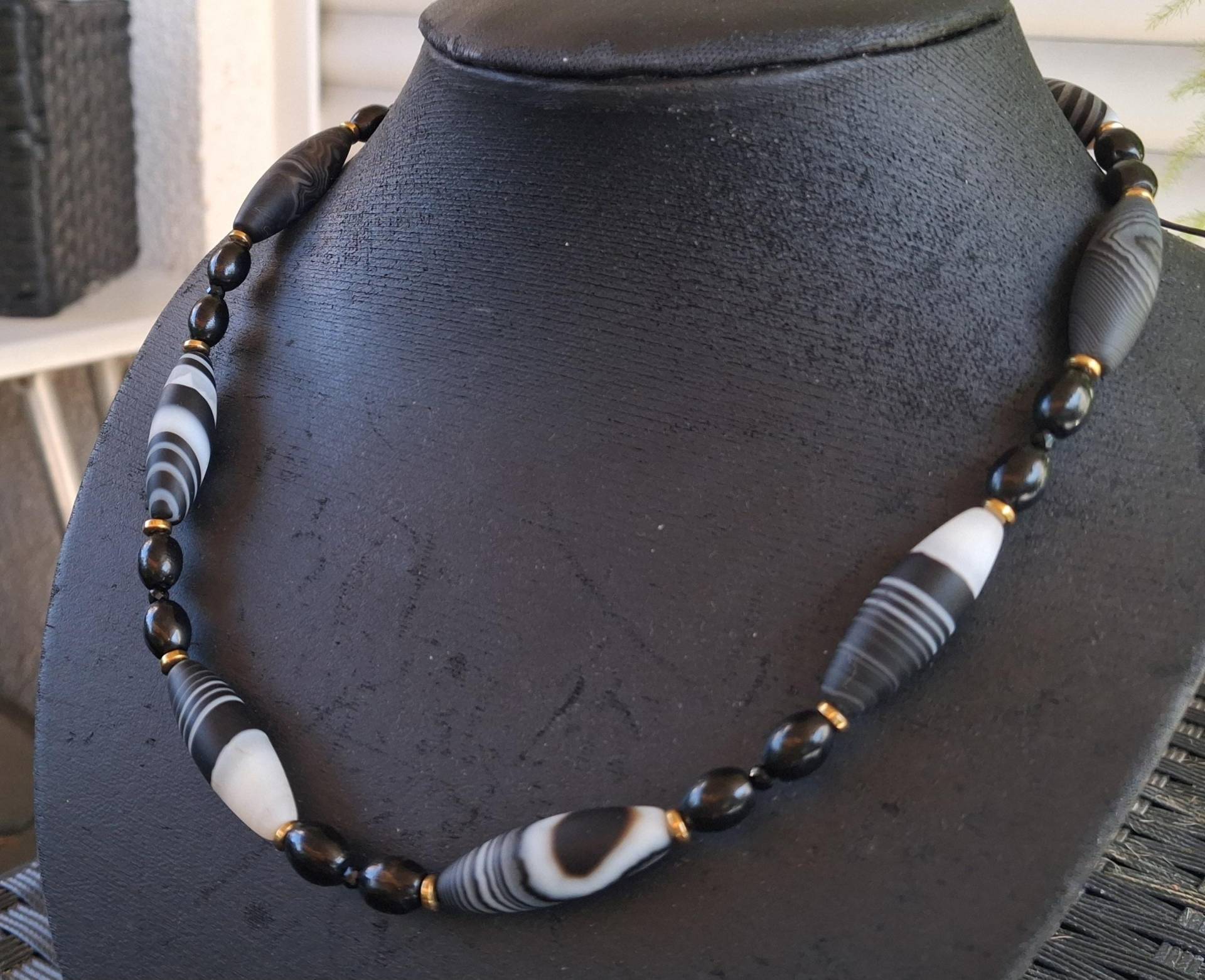 Achat Spindel Kette Achat Spindel Kette von EVEdelsteinschmuck