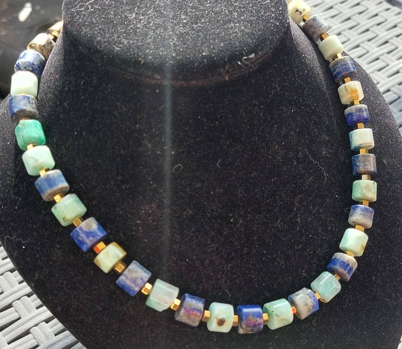 Azurit Kette von EVEdelsteinschmuck