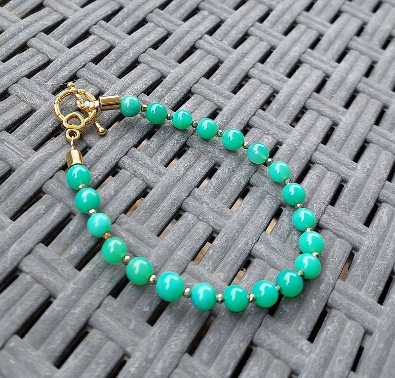 Chrysopras Armband von EVEdelsteinschmuck
