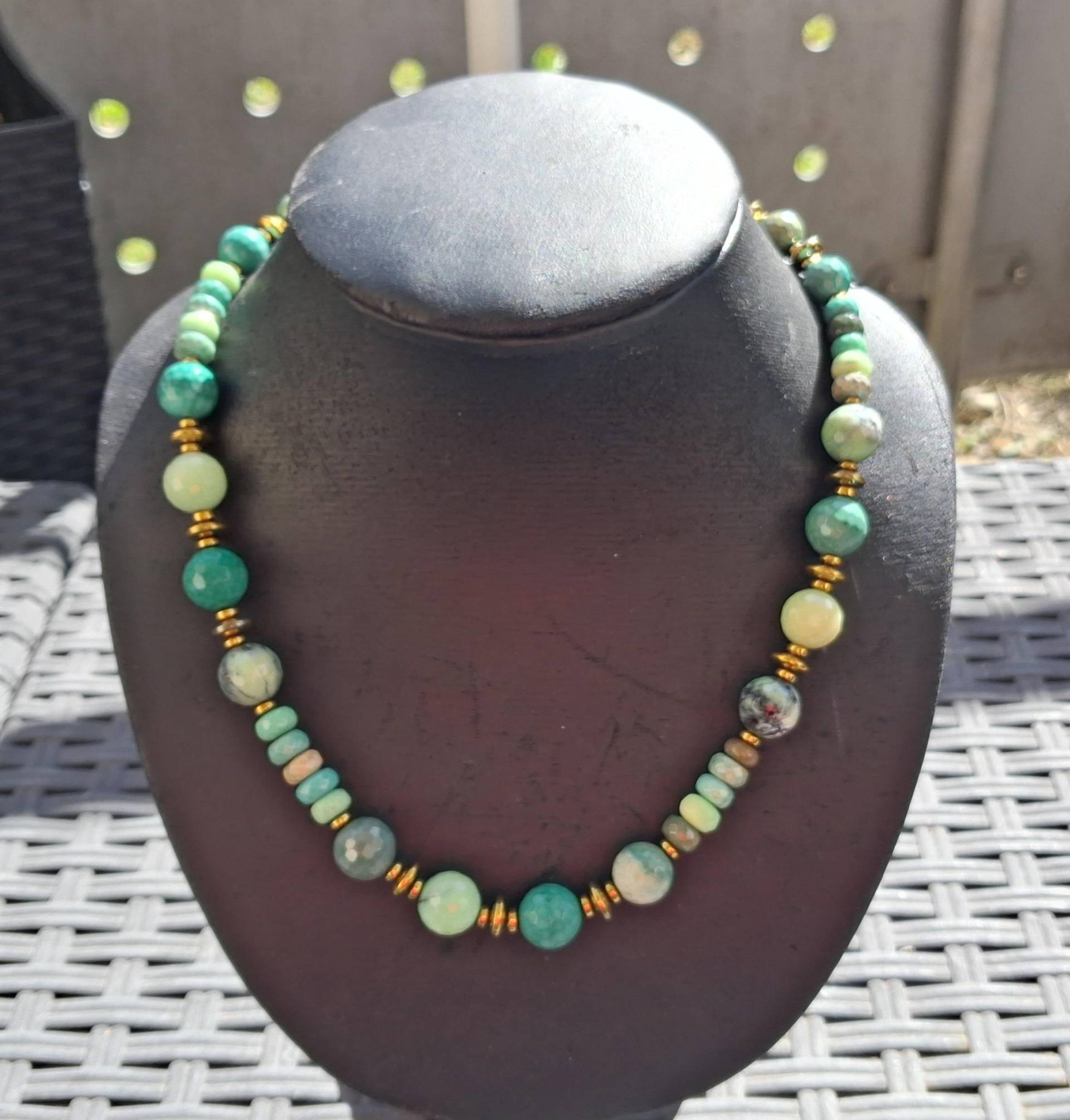 Chrysopras Kette Chrysopras Kette von EVEdelsteinschmuck