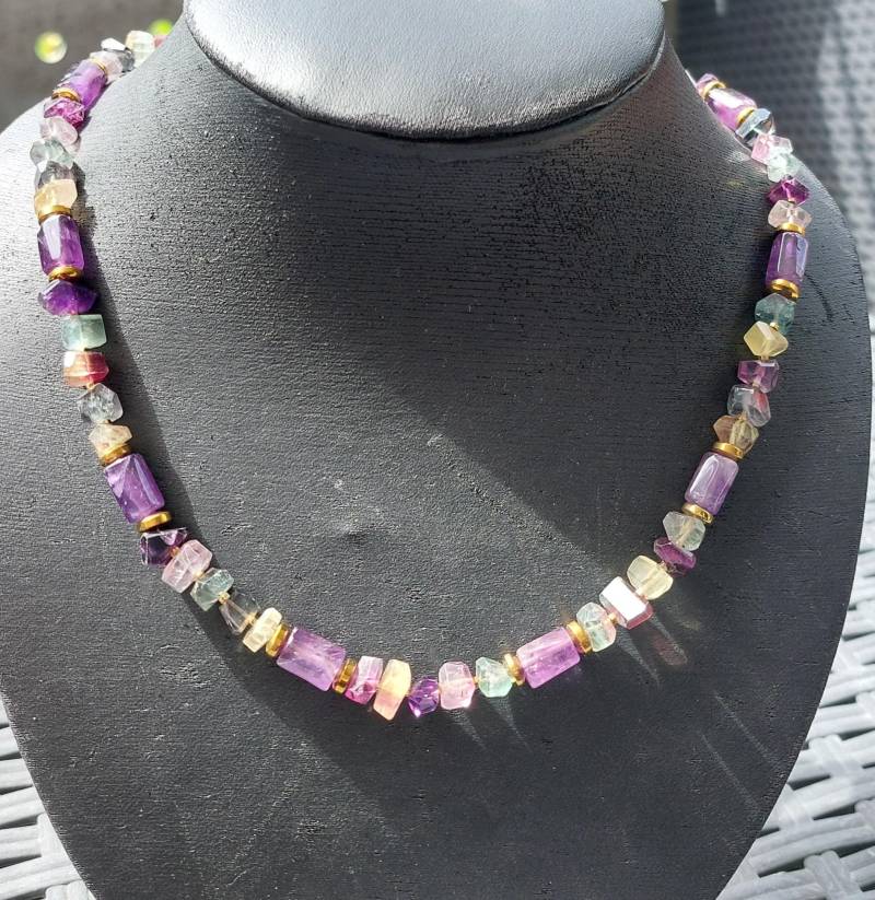 Fluorit Kette Fluorit Kette von EVEdelsteinschmuck