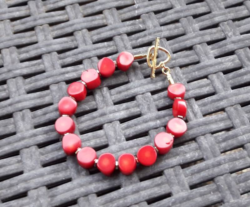 Korallen Armband von EVEdelsteinschmuck