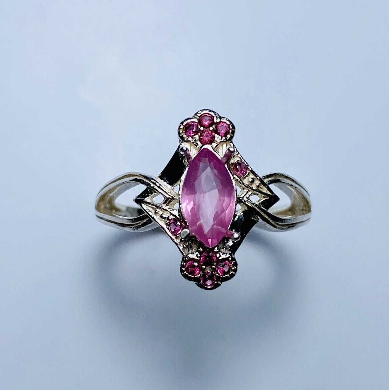 1.05Ct Natürlicher Edler Rosa Spinell 925 Sterling Silber, Platin, 9Ct 14K 18K 375 582 750 950 Gelb Weiß Rose Rot Gold Verlobungsring von EVGAD