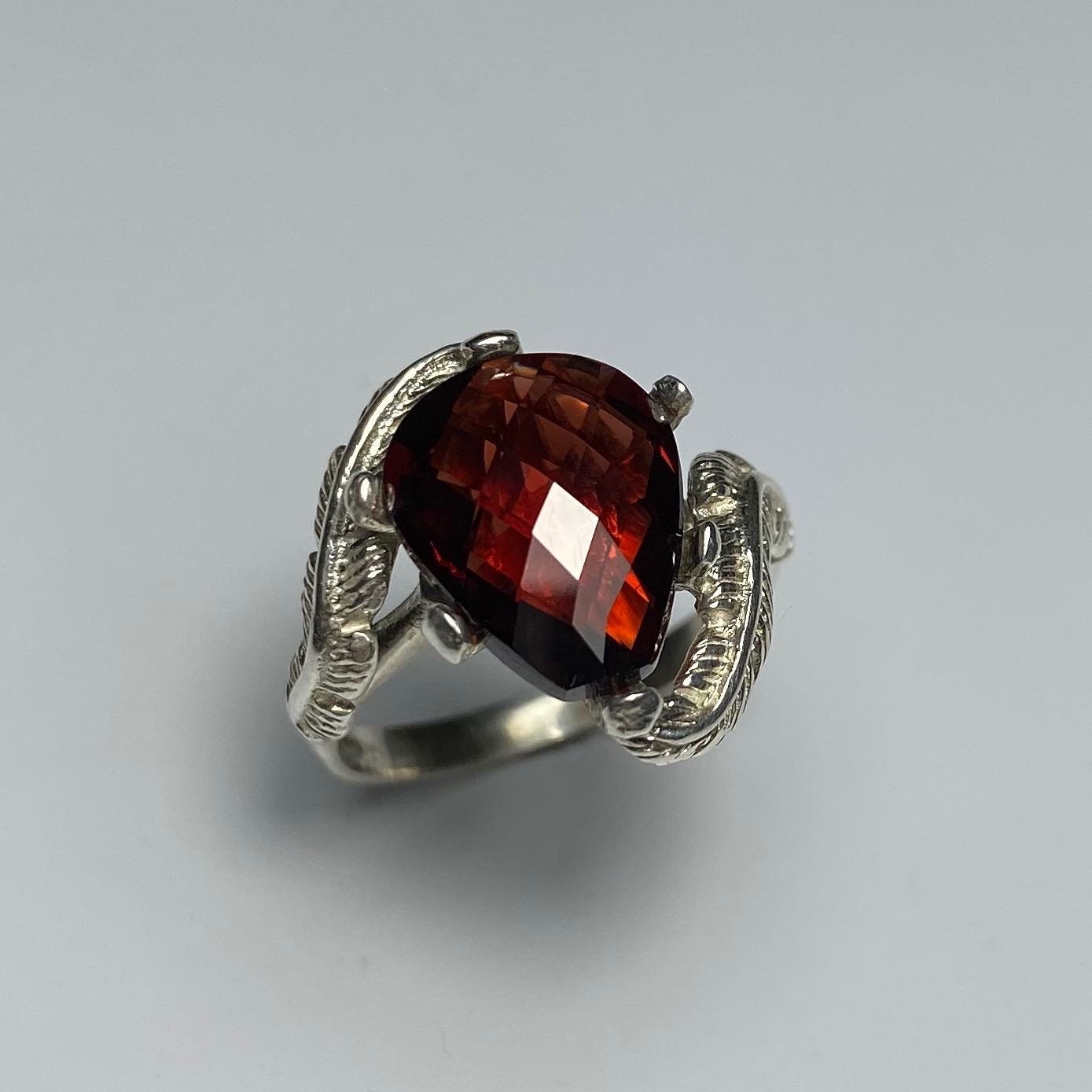 4.85Ct Natürlicher Roter Rhodolith | Pyrope Granat 925Er Silber, 9Ct 14K 18K 22K Weiß Gelbes Roségold, Platin, Palladium Verlobungsring von EVGAD