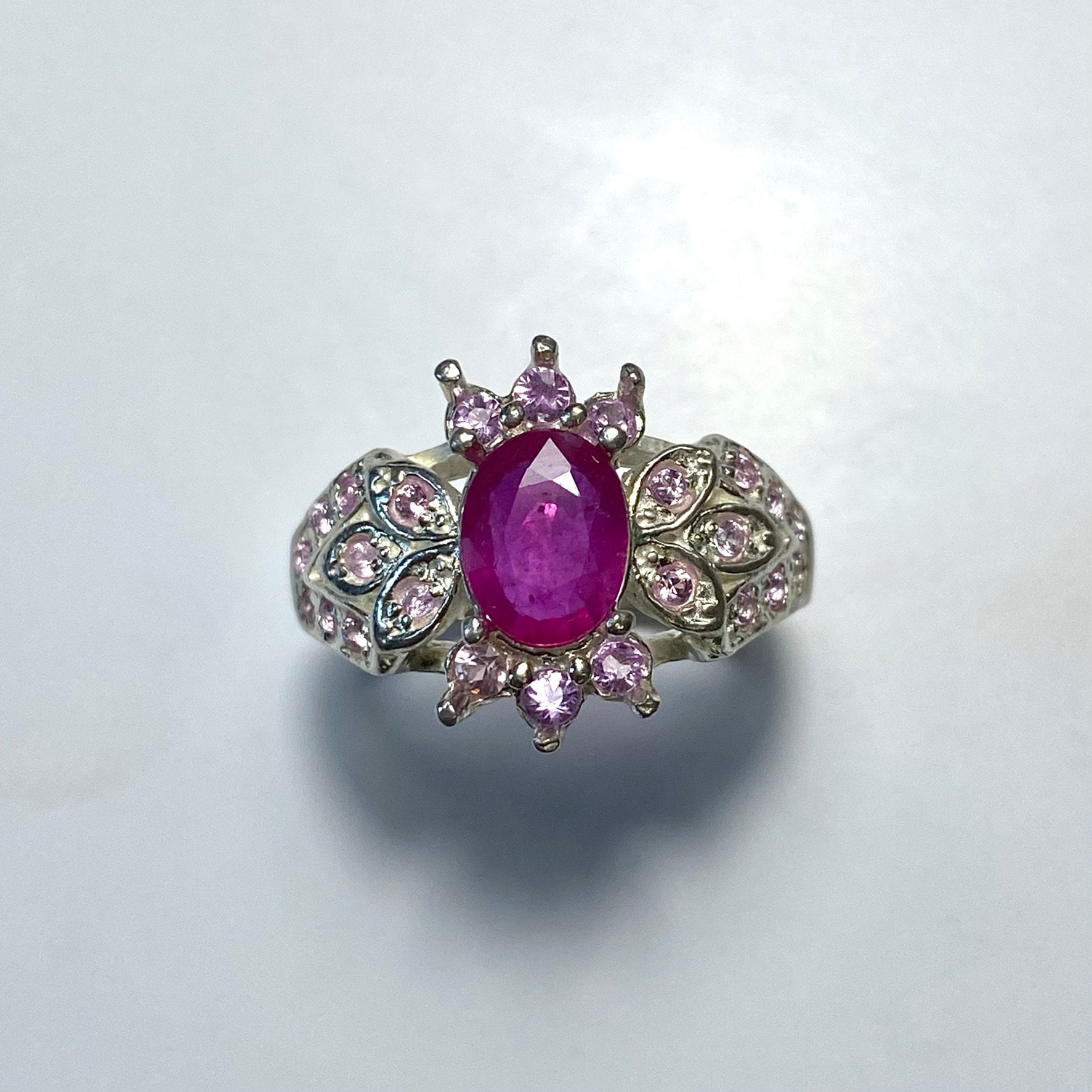 Zertifizierte 1.15Cts Natürliche Rubin Rosa Rot Sterling 925 Silber 9Ct 14K 18K 375 585 750 14Ct 18Ct 22Ct Gelb Rot Weißgold Platin S von EVGAD