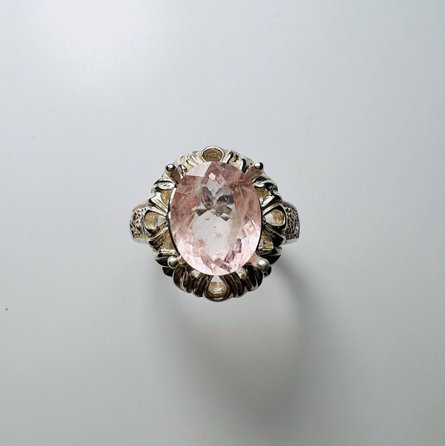 Zertifizierte 2.65Ct Natürliche Hellrosa Morganit Beryl 925 Silber 9Ct 14K 18K Weiß Gelb Rot Gold Platin Verlobungsring von EVGAD