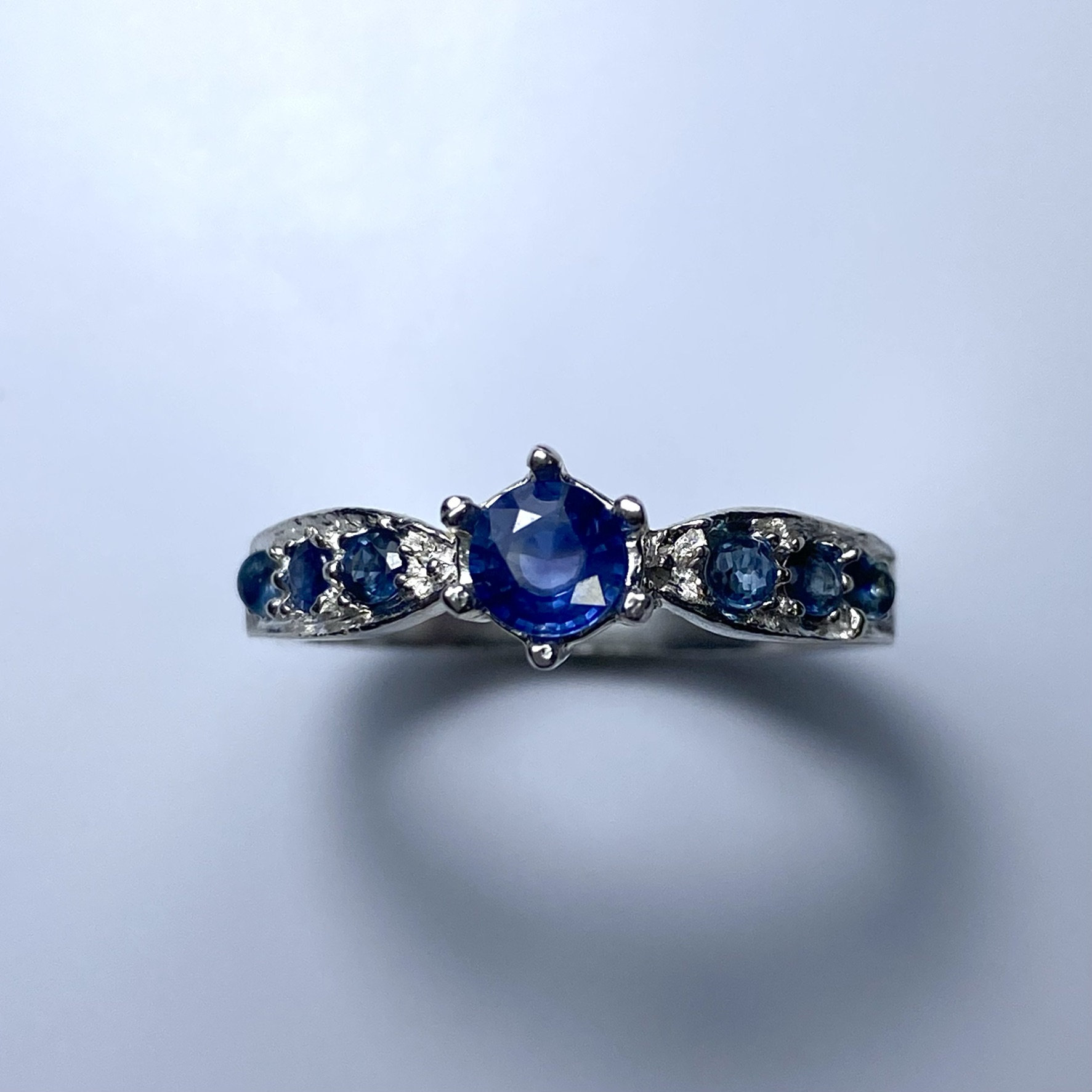 Zertifizierte Natürliche Kornblume Blau Saphir 925 Silber /9Ct 14K 18K 585 750 Gelb Weiß Rose Rot Gold 950 Platin Verlobungsring S von EVGAD