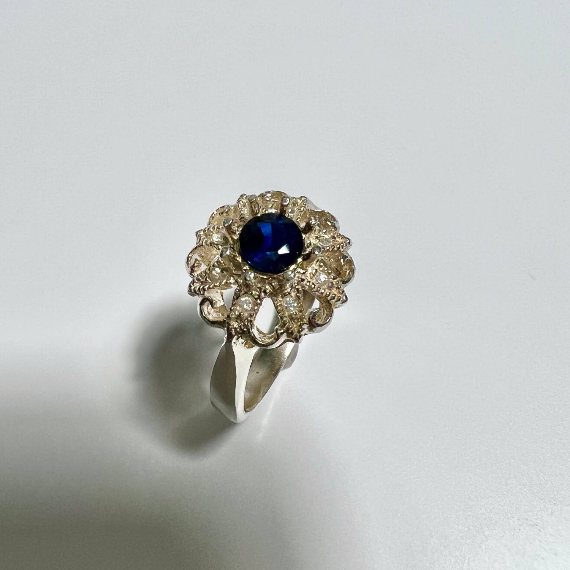 Zertifizierte Natürliche Kornblume Blau Saphir 925 Silber /9Ct 14K 18K 585 750 Gelb Weiß Rose Rot Gold 950 Platin Verlobungsring S von EVGAD