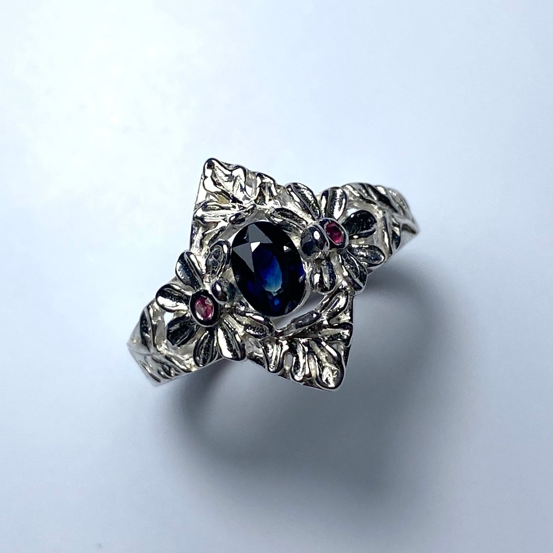 Zertifizierte Natürliche Royal Blue Sapphire 925 Silber /9Ct 14K 18K 585 750 Gelb Weiß Rose Rot Gold Platin Verlobungsring S von EVGAD