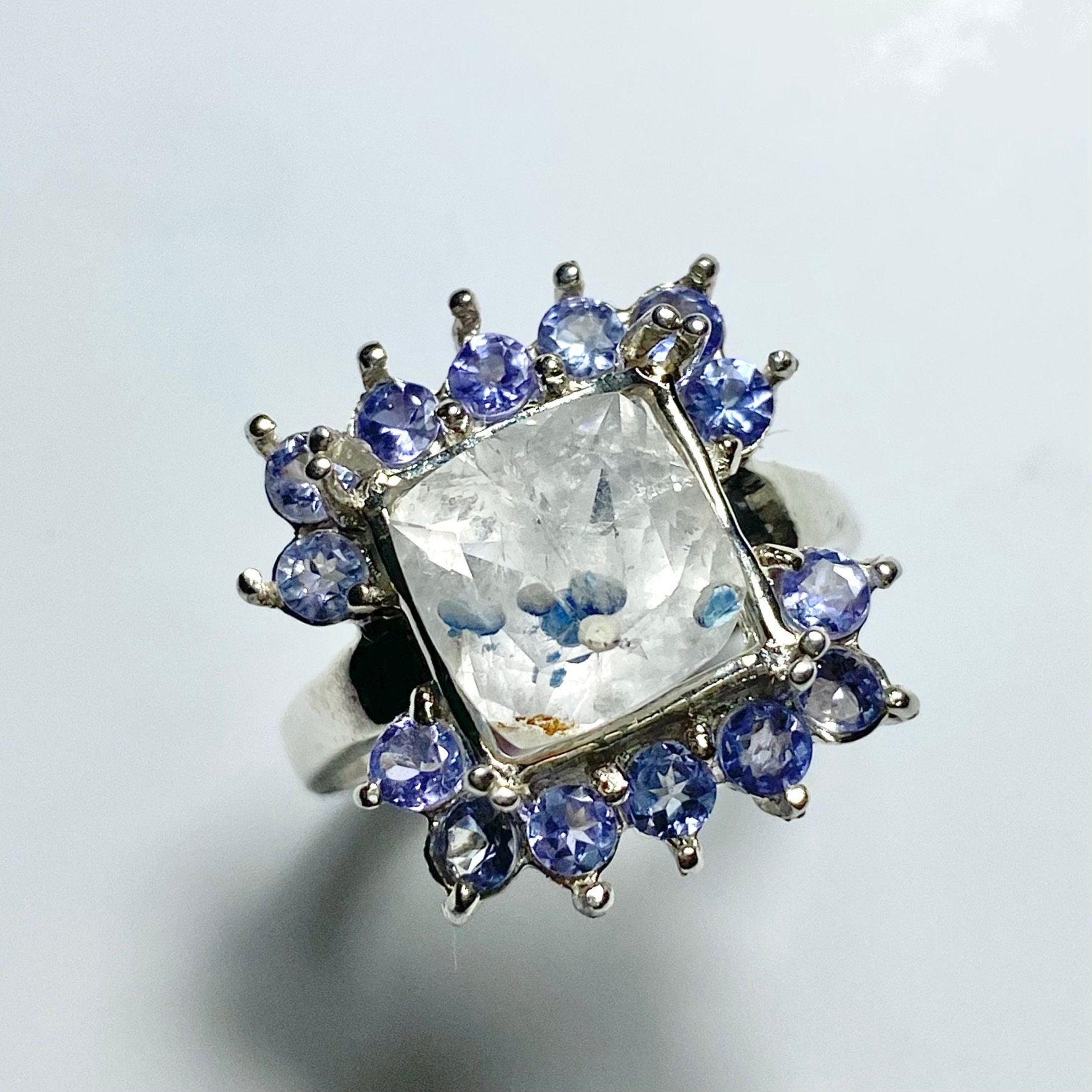 Zertifizierter 2.85Ct Natürlicher Gilalite | Medusa Paraiba Quarz Blau Sterling 925 Silber 14K 18K 14Ct 18Ct 375 585 750 Weiß Gelb Rose Gold Ring von EVGAD