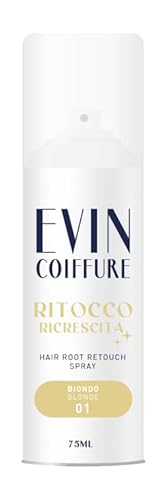 EVIN COIFFURE Haarwuchs-Spray 01 Blond, 75 ml, Korrektur-Spray für Haare, einfache Anwendung von EVIN
