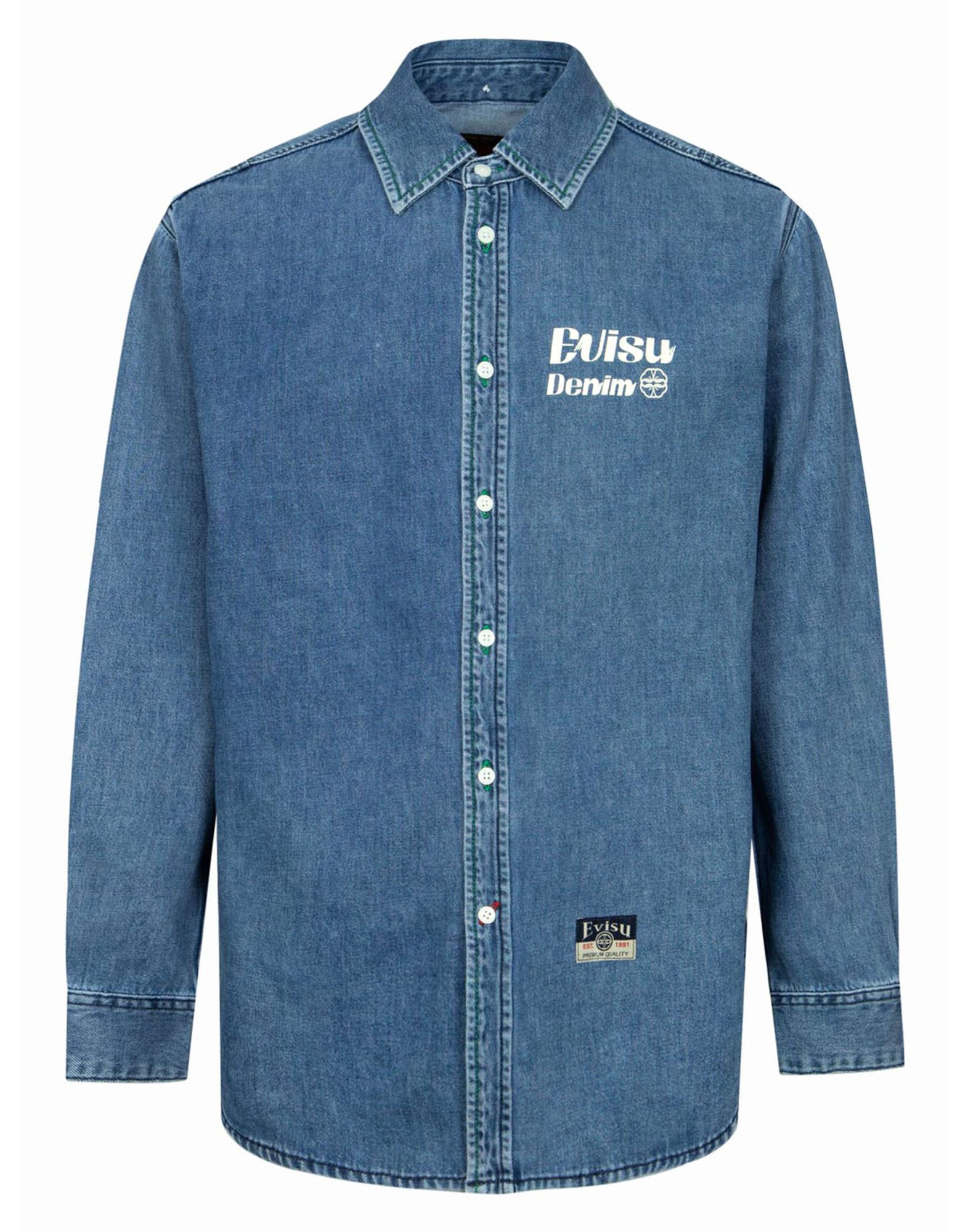 EVISU Jeanshemd Herren Nachtblau von EVISU