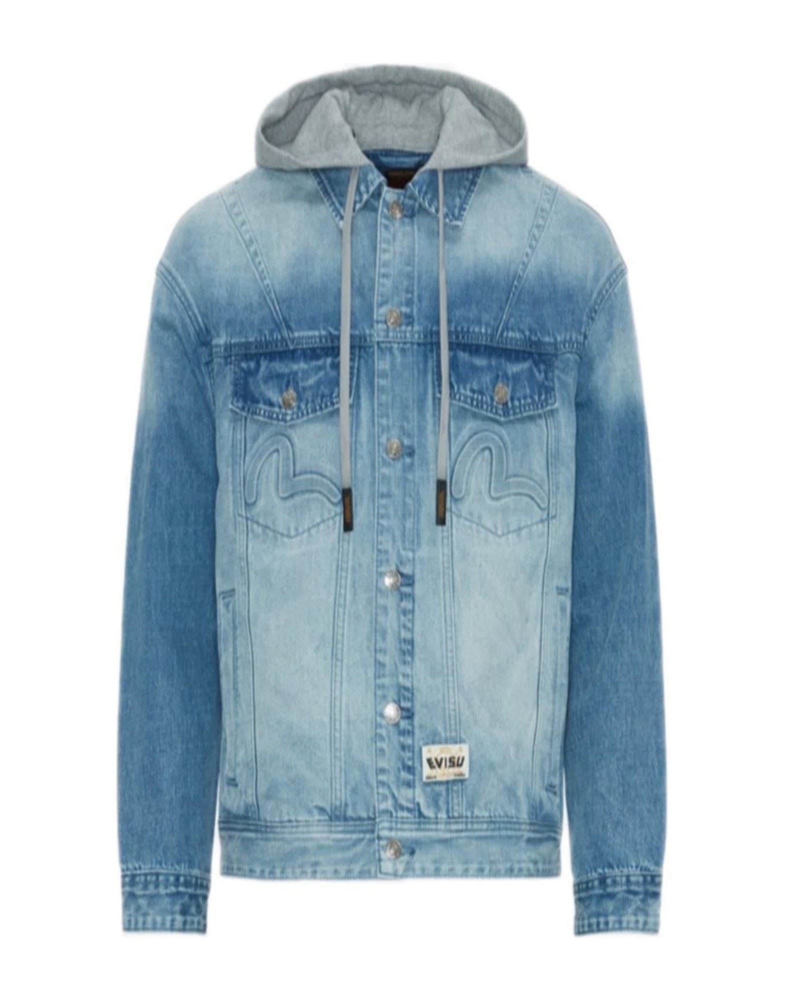 EVISU Jeansjacke/-mantel Herren Azurblau von EVISU