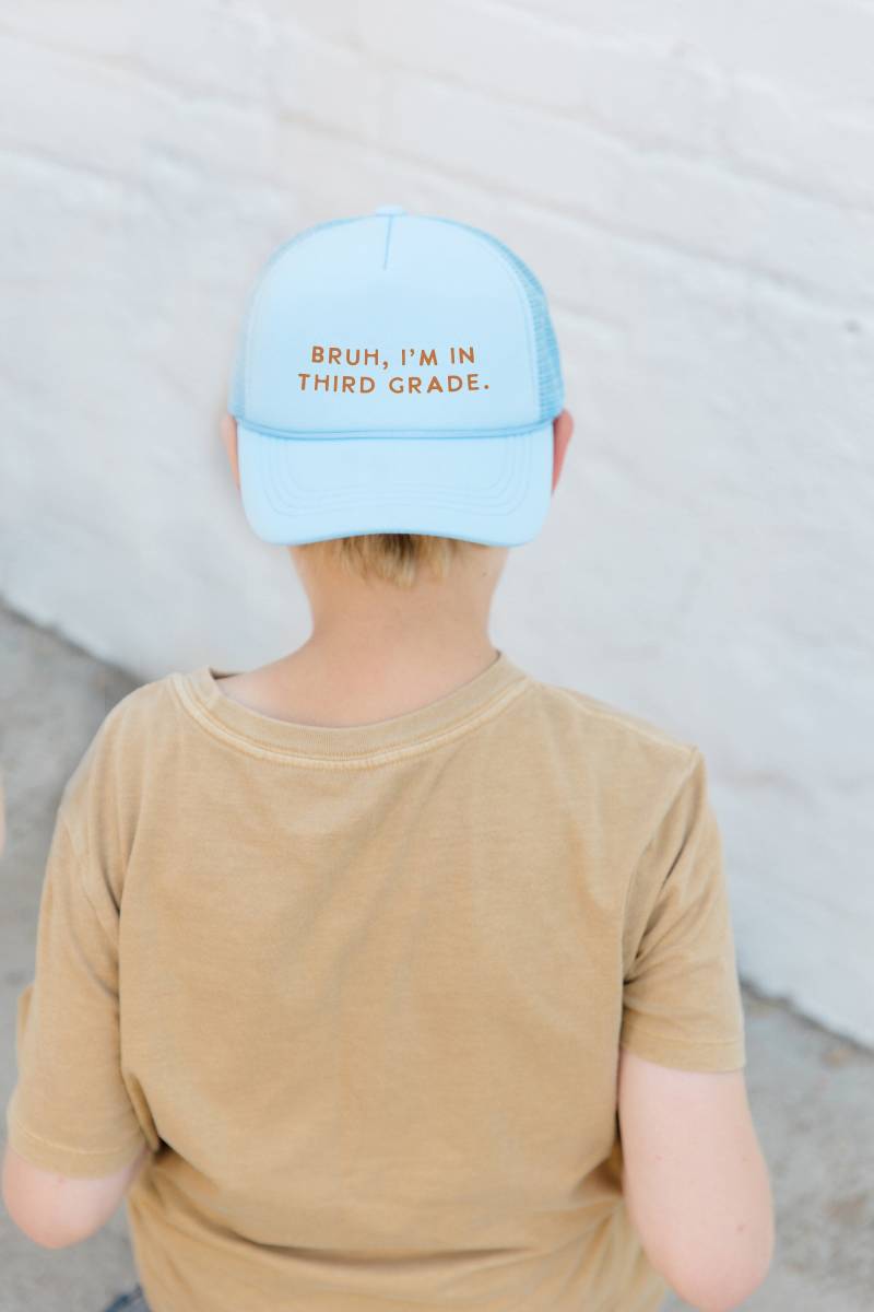 Benutzerdefinierte Kinder Trucker Hut - Bruh Ich Bin Im 3.grad Geburtstagsgeschenk -Hut Für Geschenk von EVNTmini