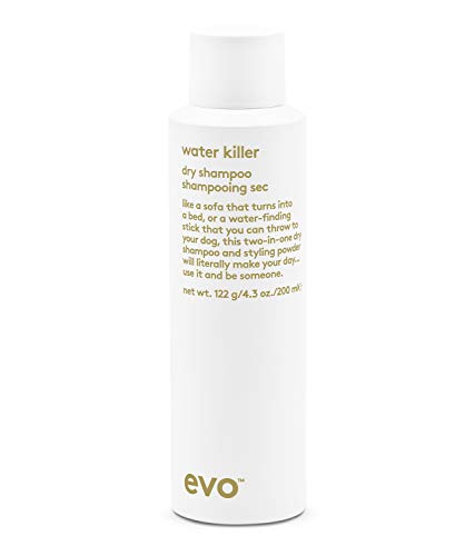 EVO Trockenshampoo Water Killer Dry Shampoo, Styling-Spray Gegen fettende Ansätze, Volumen Haar-Pfleg für mehr Textur & Frische, 200 ml von EVO