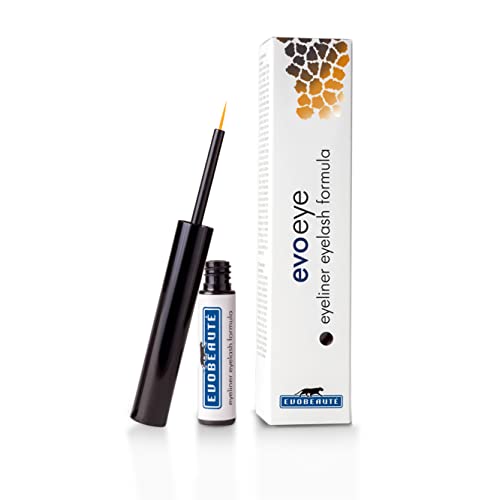 EVOBEAUTÉ evoeye Eyeliner Eyelash Formula black 1,5 ml I wischfester Eyeliner mit Wimpernserum I Augen Make-up für Pflege und Wachstum der Wimpern von EVOBEAUTÉ
