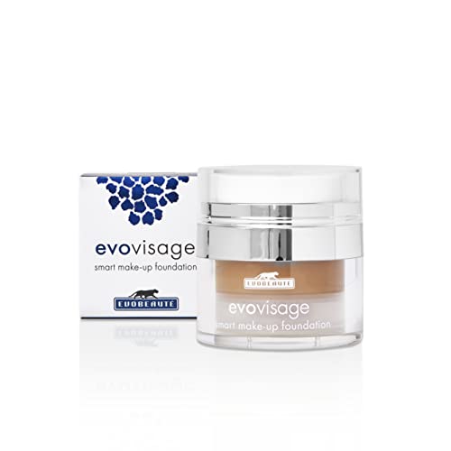 EVOBEAUTÉ evovisage Smart Make-up Foundation „dark“ 15 ml I Make Up Foundation flüssig für einen strahlenden Teint I Langanhaltender Primer von EVOBEAUTÉ