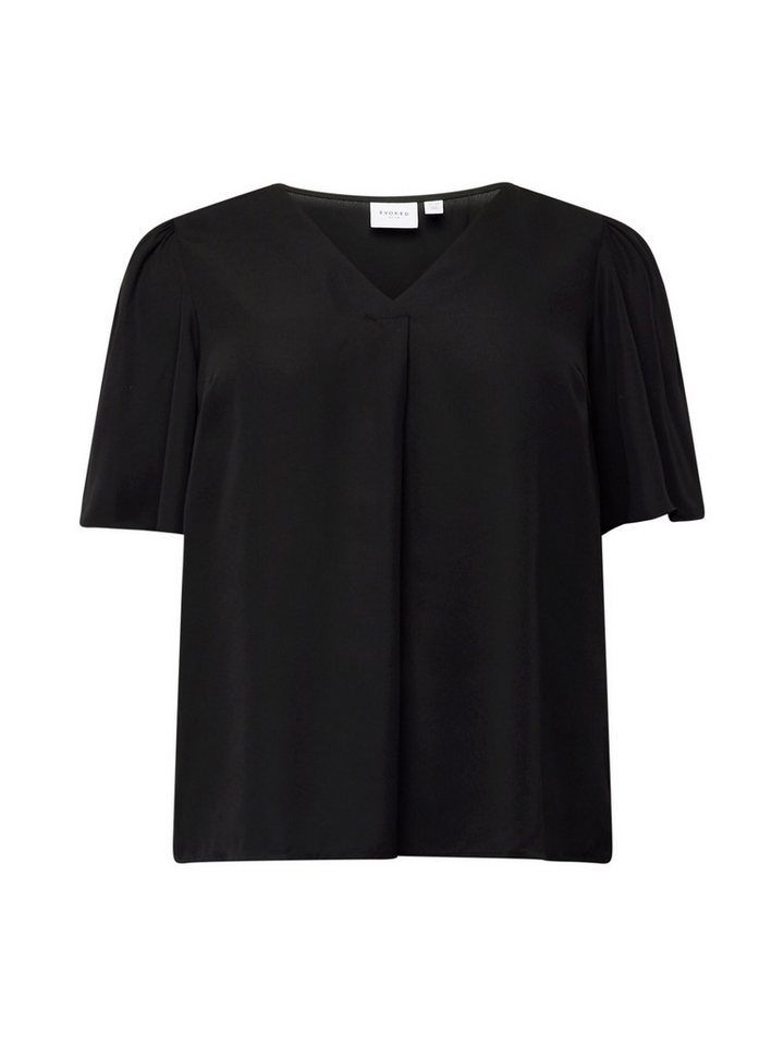 EVOKED Kurzarmbluse LUCIA (1-tlg) Drapiert/gerafft von EVOKED