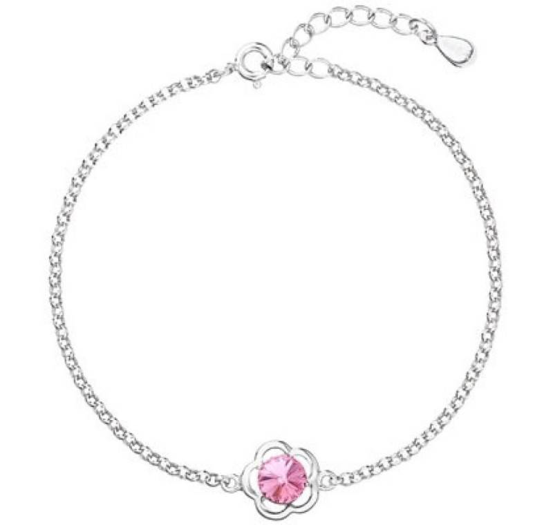 EVOLUTION Armband Silver bracelet with Swarovski crystal 33117.3 Rose von EVOLUTION