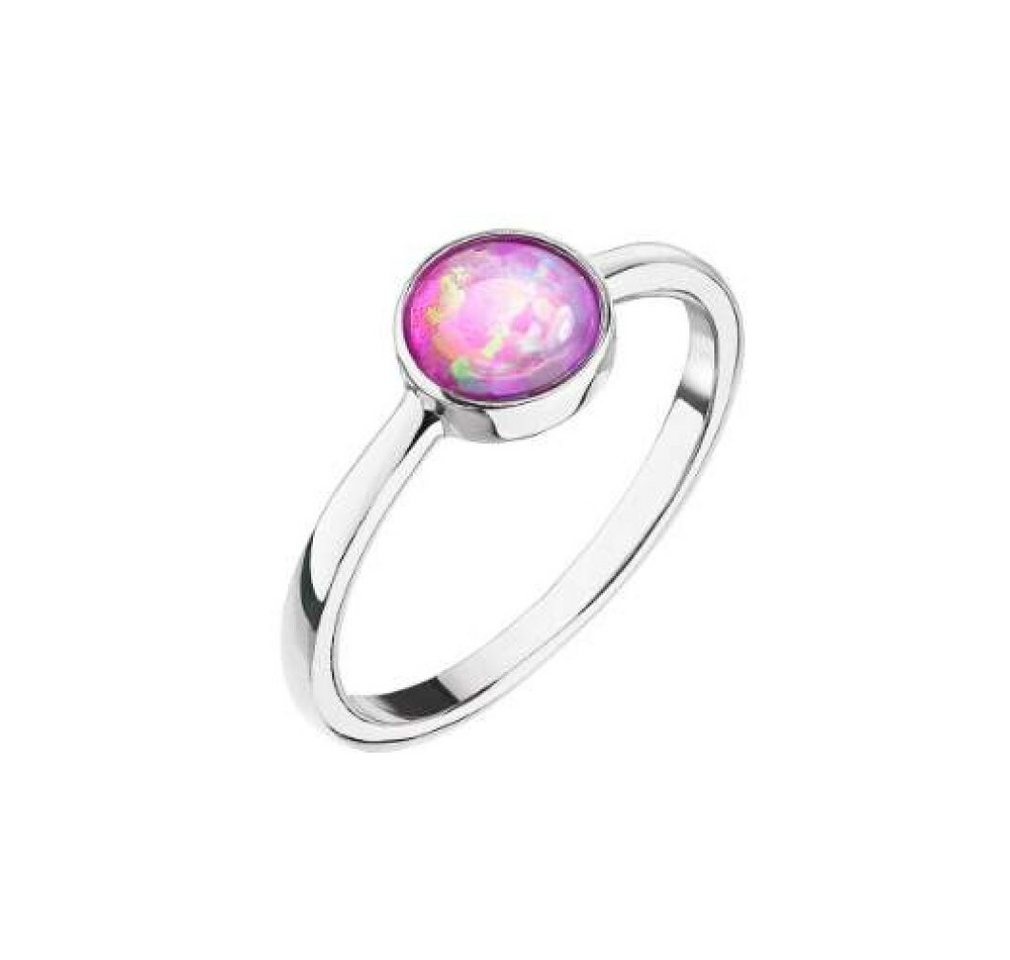 EVOLUTION Fingerring Silver ring with pink opal 15001.3 pink - Circuit: 58 mm von EVOLUTION