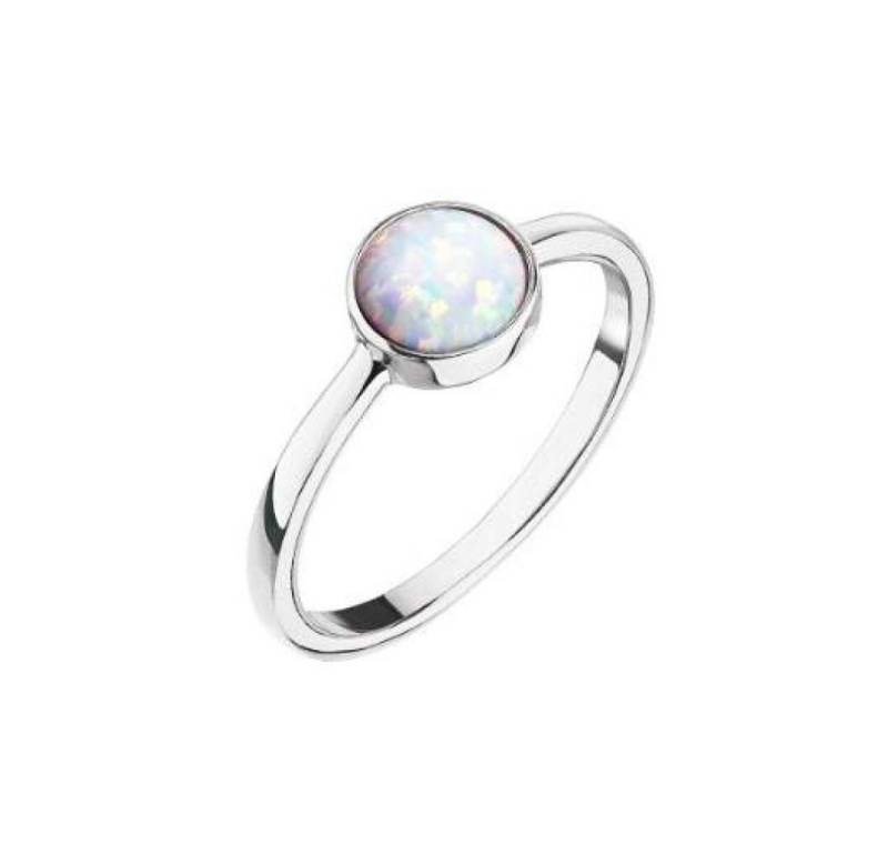 EVOLUTION Fingerring Silver ring with white opal 15001.1 white - Circuit: 52 mm von EVOLUTION
