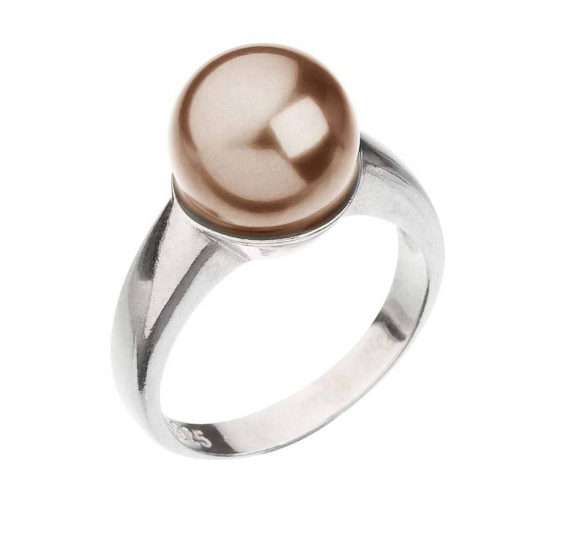 EVOLUTION Fingerring Zarter Silberring mit Swarovski-Perle 35022.3 - Kreislauf: 52 mm von EVOLUTION