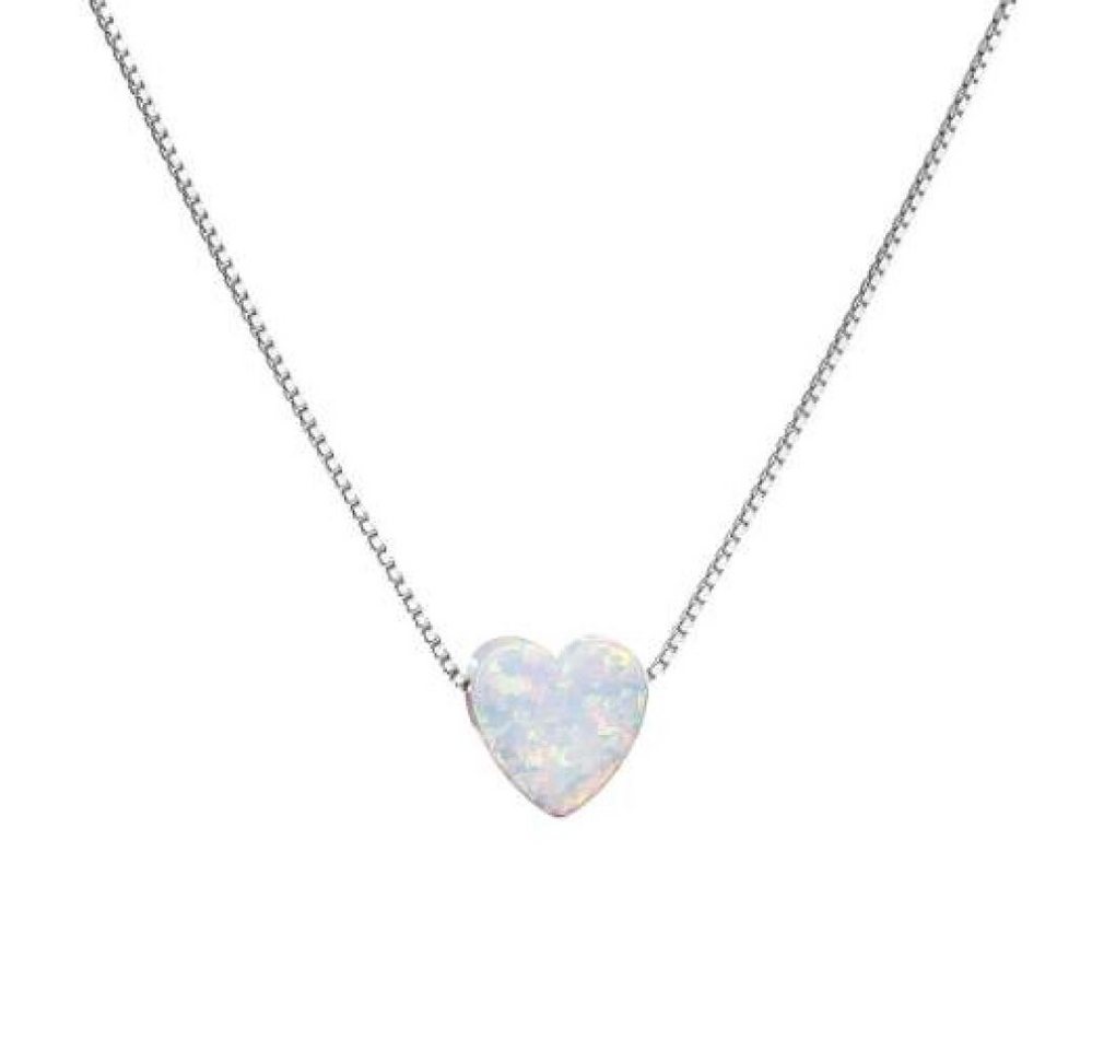 EVOLUTION Kette mit Einhänger Romantic necklace with synthetic opal 12048.1 von EVOLUTION