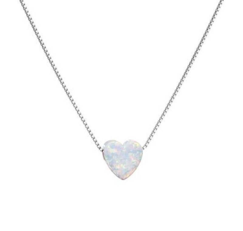 EVOLUTION Kette mit Einhänger Romantic necklace with synthetic opal 12048.1 von EVOLUTION