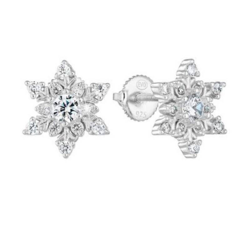 EVOLUTION Ohrring-Set Design Silber-Ohrringe Flakes 11265.1 von EVOLUTION