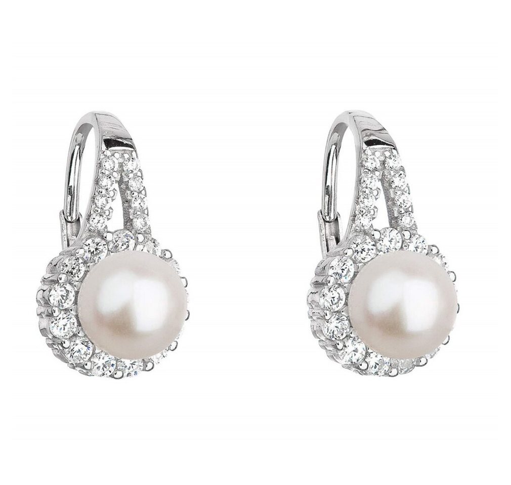 EVOLUTION Ohrring-Set Funkelnde Silberohrringe mit Perle 21047.1 von EVOLUTION