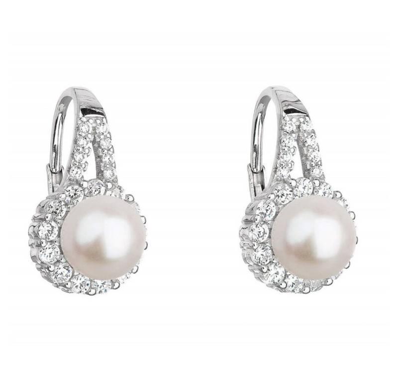 EVOLUTION Ohrring-Set Funkelnde Silberohrringe mit Perle 21047.1 von EVOLUTION