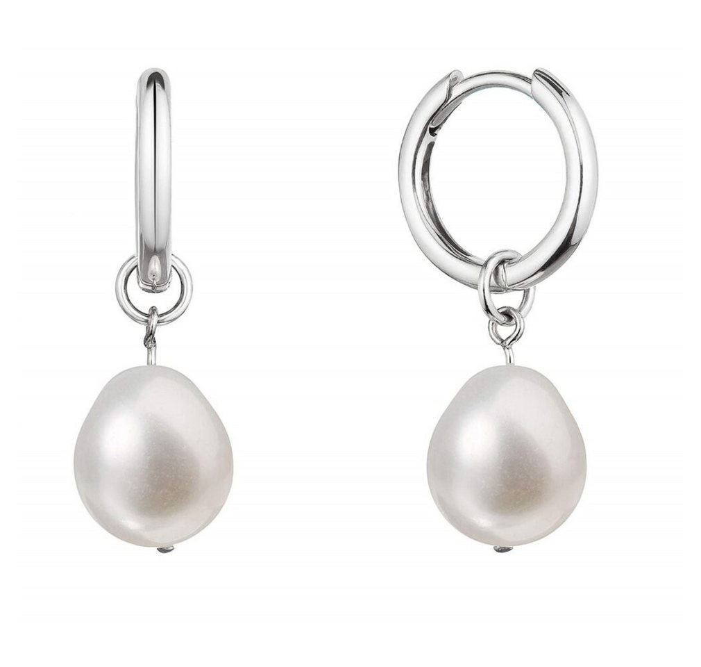 EVOLUTION Ohrring-Set Silber Ohrringe 2 in 1 mit echten Perlen Barock 21106.1 von EVOLUTION