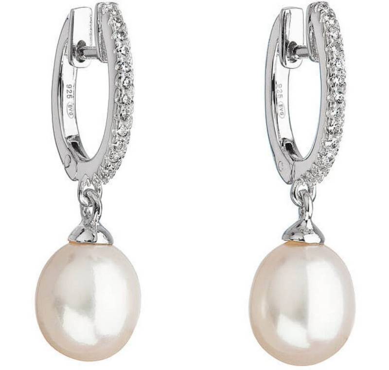 EVOLUTION Ohrring-Set Silver Pearl Earrings Pavona 21002.1 von EVOLUTION