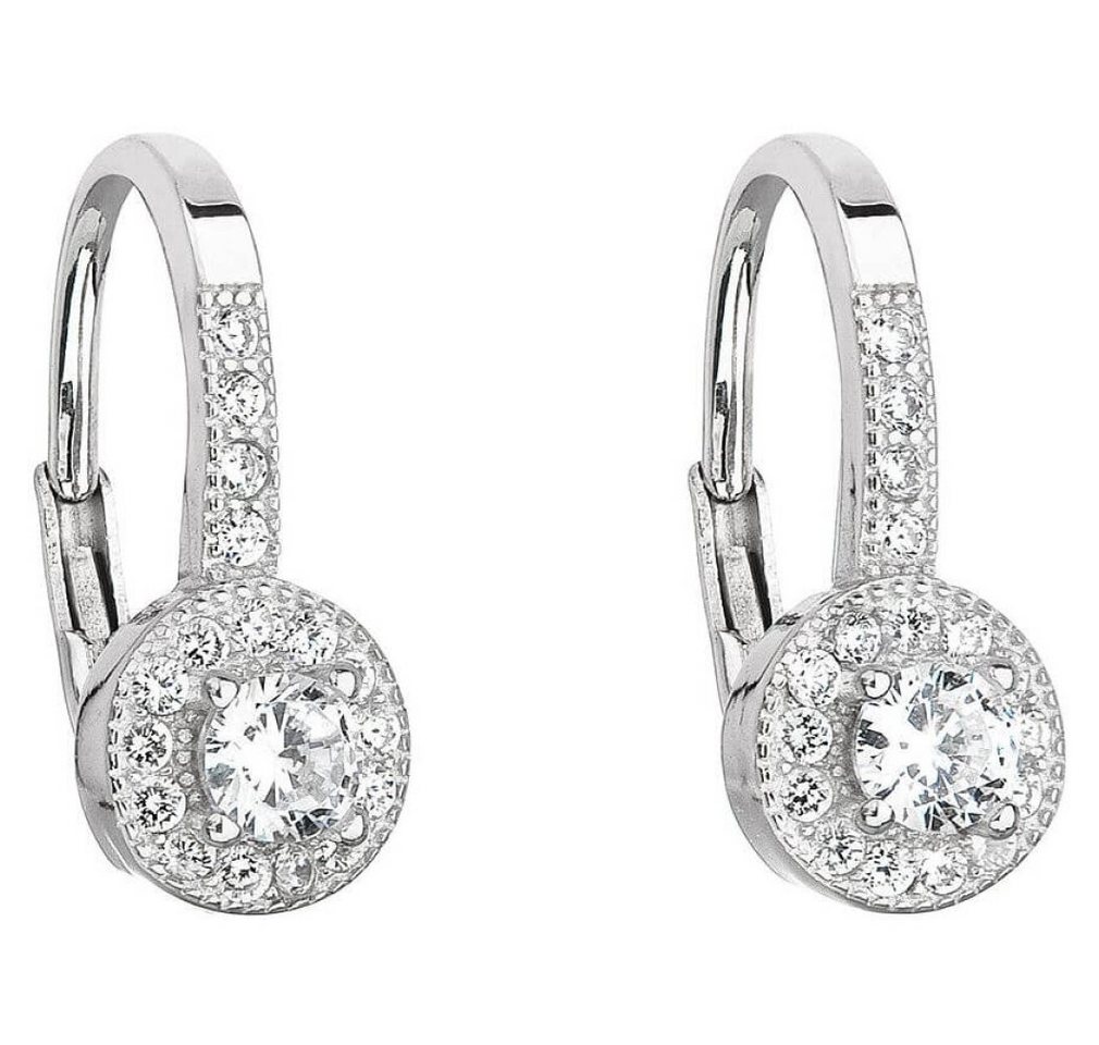 EVOLUTION Ohrring-Set Silver earrings with clear zircons 11198.1 von EVOLUTION