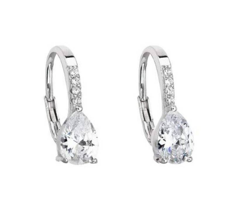 EVOLUTION Ohrring-Set Silver earrings with clear zircons 11206.1 von EVOLUTION