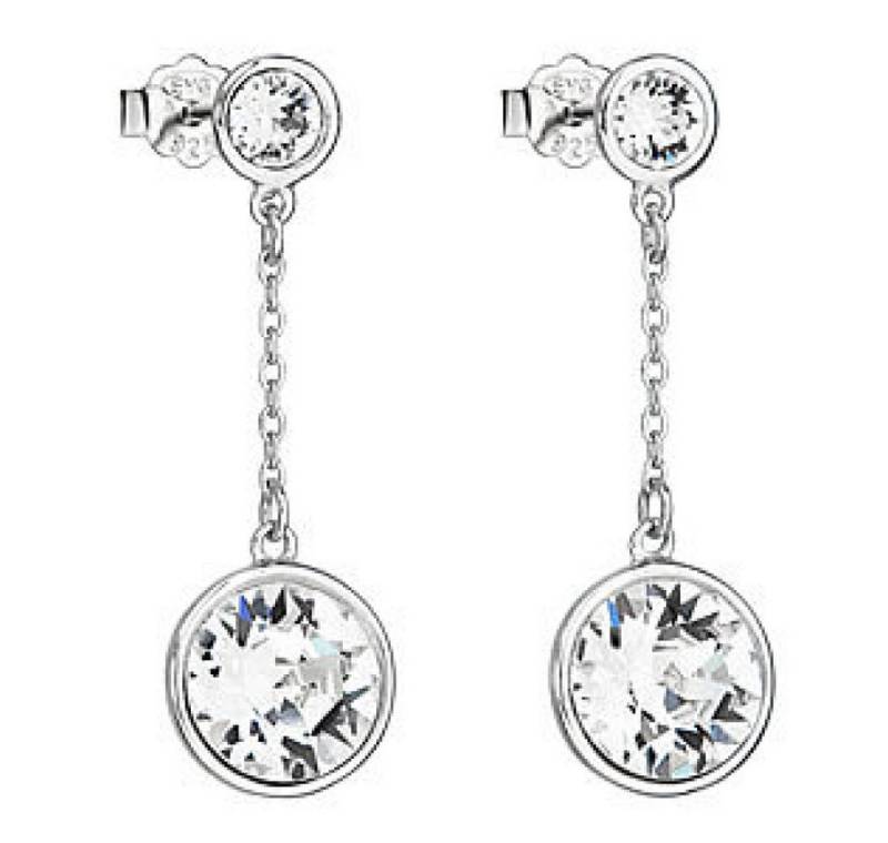 EVOLUTION Ohrring-Set Silver earrings with crystals 31269.1 von EVOLUTION