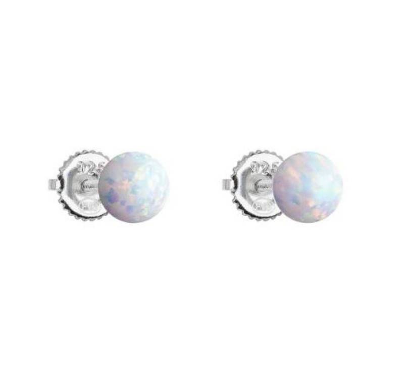 EVOLUTION Ohrring-Set Silver earrings with white synthetic opals 11246.1 von EVOLUTION