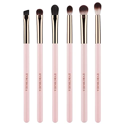 EVRCHGIEA Augenpinsel Pinselset Makeup Lidschatten Pinselset Makeup Blender Pinsel Pinselset Augen Pinselsets Blending Brush Augenpinsel Set Make up Pinsel Set Lidschattenpinsel (pink 6) von EVRCHGIEA