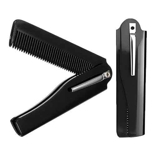 2 Stücke Klappkamm Kamm, Klappbarer Bartkamm, Mini Klappkamm Männer Faltbarer Taschenkamm Styling Zähne Klapptasche Haarkamm für Vater Friseur Frauen Barber alle Haartypen 2 Stücke Klappkamm Kamm, Klappbarer Bartkamm, Mini Klappkamm Männer Faltbarer Taschenkamm Styling Zähne Klapptasche Haarkamm für Vater Friseur Frauen Barber alle Haartypen von EVTHUR
