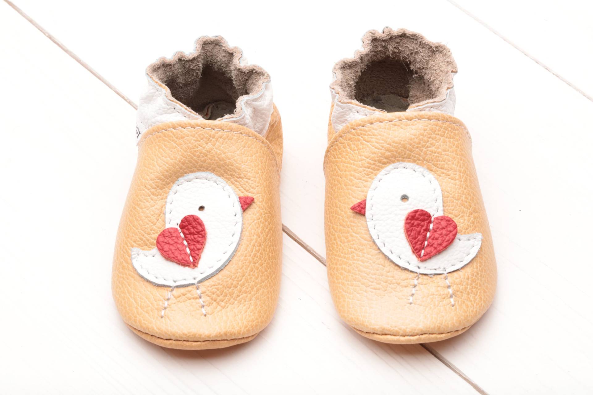 Braune Babyschuhe Leder, Weiche Sohlen-Kleinkind-/Babyschuhe, Baby-Mokassins, Neugeborenenschuhe/ Hausschuhe, Mädchen, Jungen von EVTODI