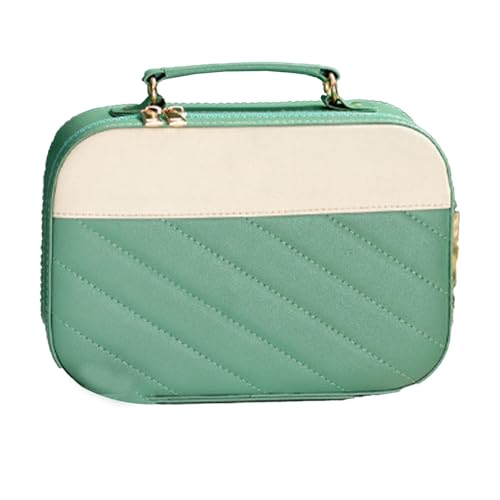 Große Kapazität tragbare Make -up -Reisefall für Frauen Mädchen klein (Hellgrün) von EVTSCAN