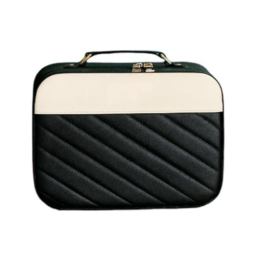 Große Kapazität tragbare Make -up -Reisefall für Frauen Mädchen klein (Schwarz) von EVTSCAN