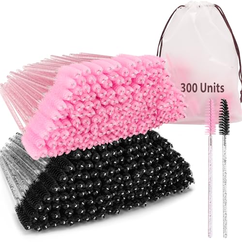 300 Stück Einweg-Wimpern-Mascara-Pinsel, Augenbrauenpinsel, Make-up-Set 300 Stück Einweg-Wimpern-Mascara-Pinsel, Augenbrauenpinsel, Make-up-Set von EWAGOA