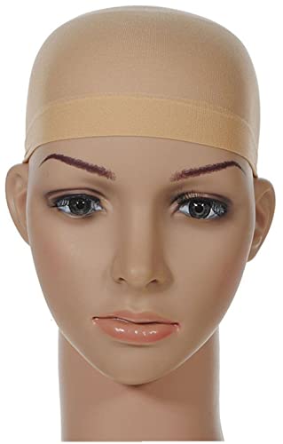 4x EWANTO Perückenkappe aus flexiblem Nylon Einheitsgröße Farbe Beige 2er Pack Unterziehhaube Perückenstrumpf Haarnetz für Alltagsperücken und Karneval Cosplay elastisch atmungsaktiv Wig Cap 4x EWANTO Perückenkappe aus flexiblem Nylon Einheitsgröße Farbe Beige 2er Pack Unterziehhaube Perückenstrumpf Haarnetz für Alltagsperücken und Karneval Cosplay elastisch atmungsaktiv Wig Cap von EWANTO
