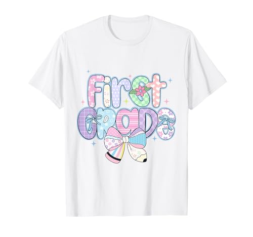Junge aus der ersten Klasse, zurück zur Schule, Lehrer, Mädchen, Kind T-Shirt Junge aus der ersten Klasse, zurück zur Schule, Lehrer, Mädchen, Kind T-Shirt von EWD Apparel