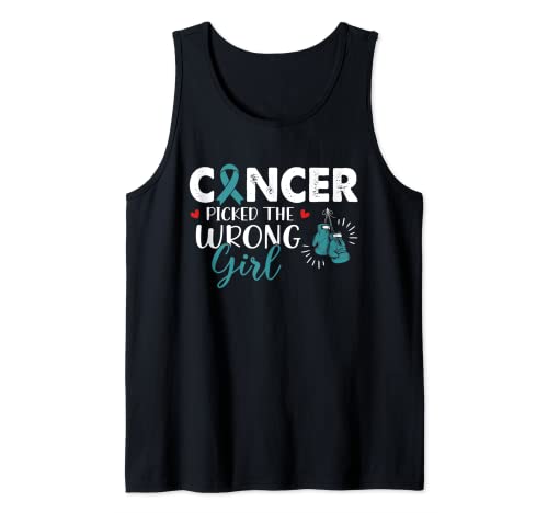 Cancer Picked The Wrong Girl Vaginalkrebs-Bewusstsein Tank Top Cancer Picked The Wrong Girl Vaginalkrebs-Bewusstsein Tank Top von EWD Cancer Awareness Apparel